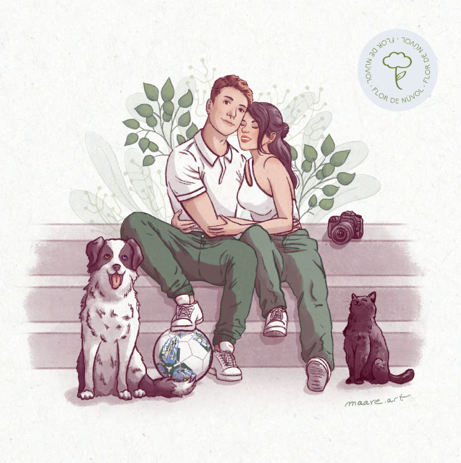Retratos personalizados para parejas