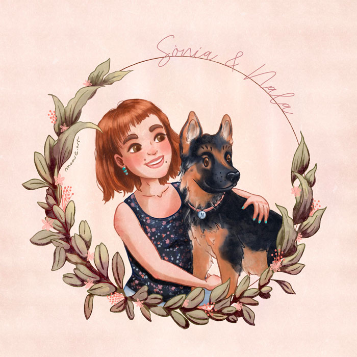 retrato Sonia&Nala