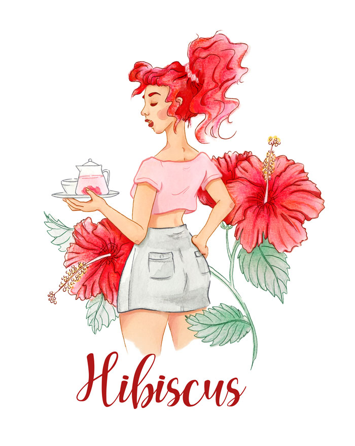 Retrato hibiscus